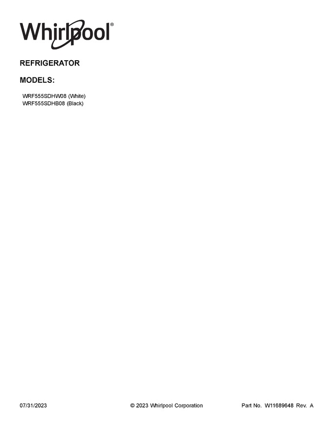 Diagram for WRF555SDHB08