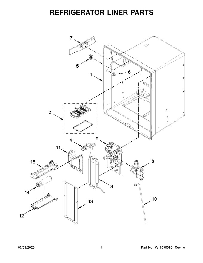 Diagram for WRX735SDHB08