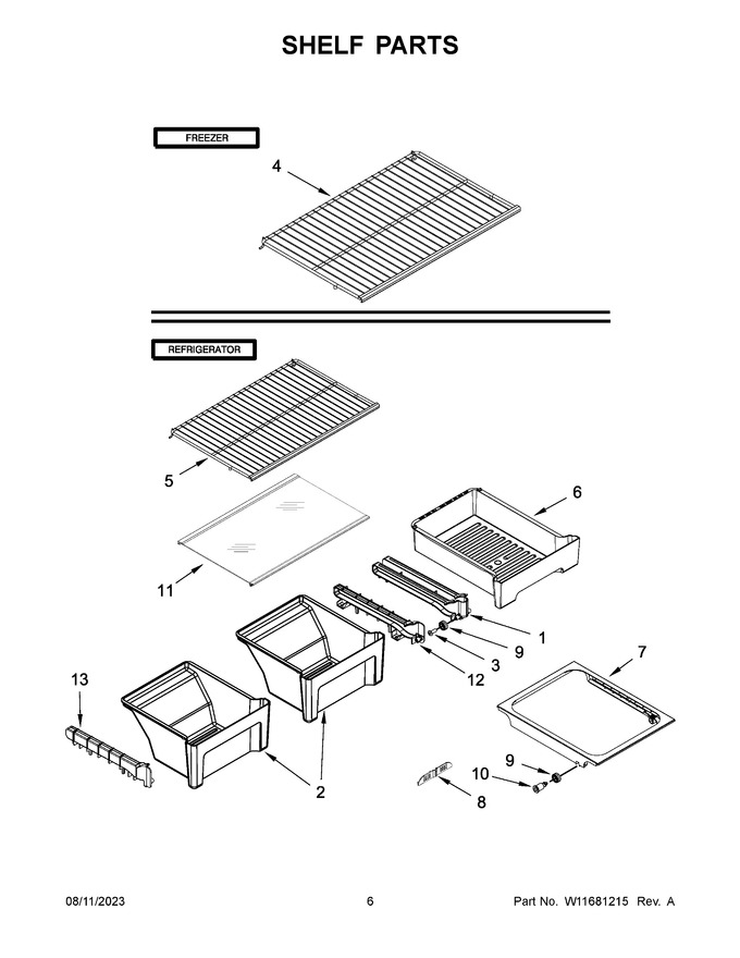 Diagram for WRT108FFDB04