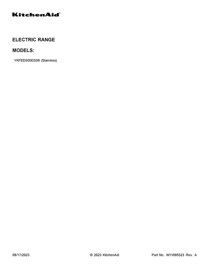 Diagram for YKFED500ESS6