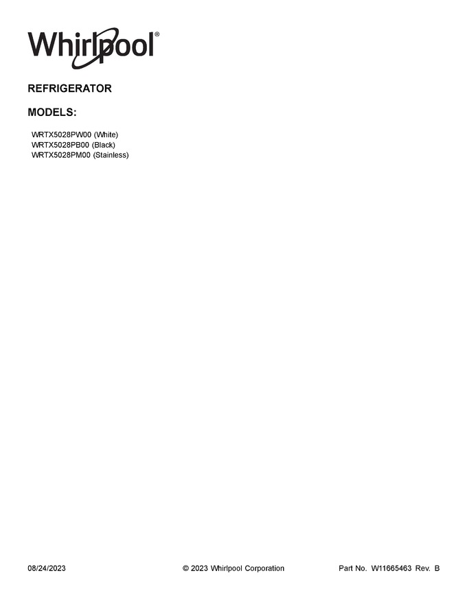 Diagram for WRTX5028PB00