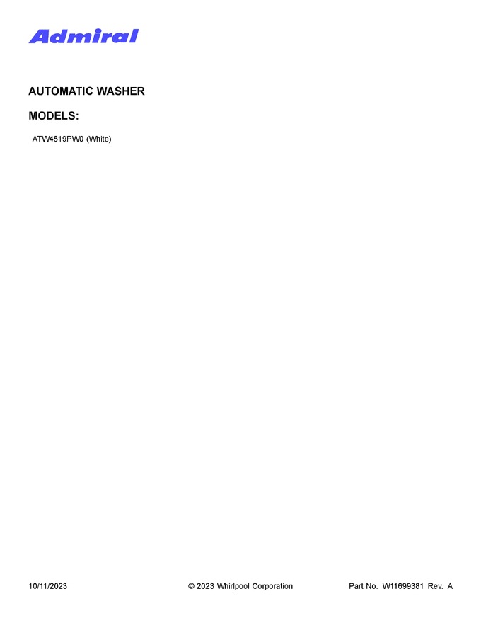 Diagram for ATW4519PW0
