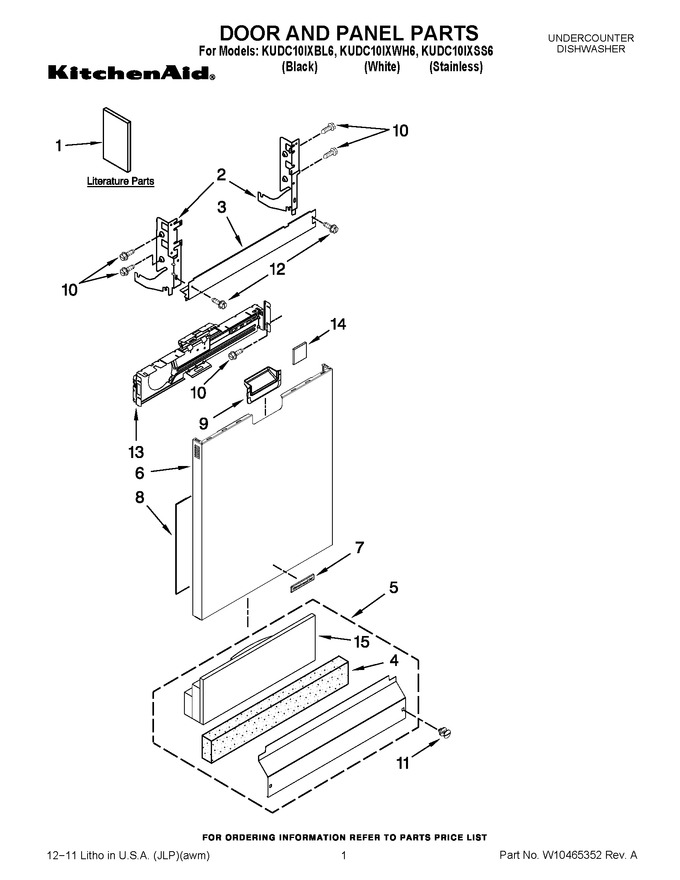 Diagram for KUDC10IXWH6