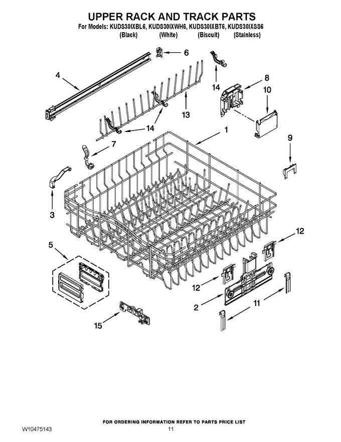 Diagram for KUDS30IXWH6