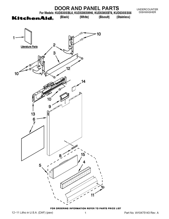 Diagram for KUDS30IXWH6