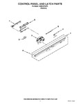 Diagram for 02 - Control Panel And Latch Parts