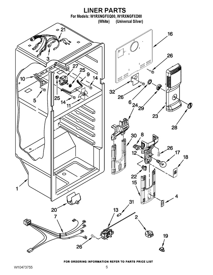 Diagram for W1RXNGFXD00