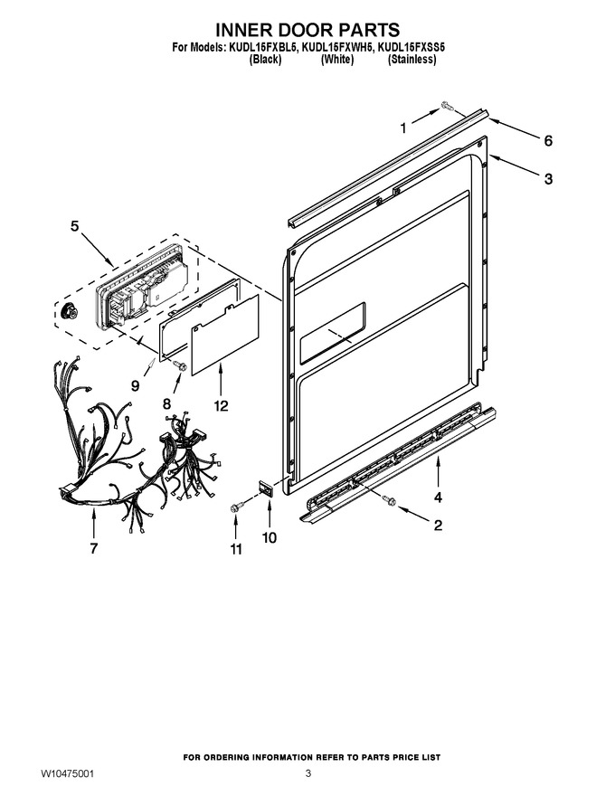 Diagram for KUDL15FXWH5