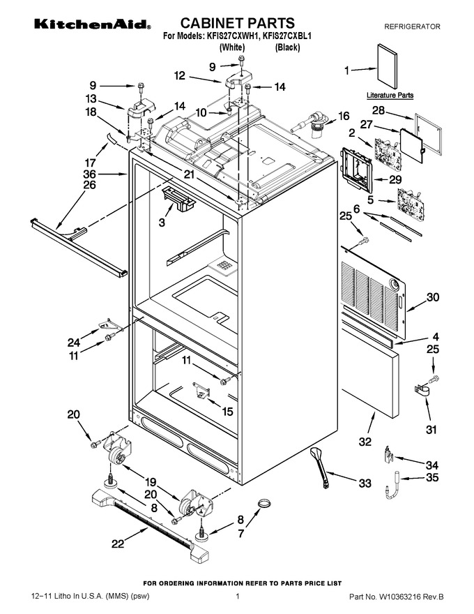 Diagram for KFIS27CXBL1