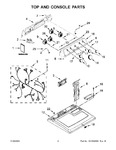 Diagram for 02 - Top And Console Parts