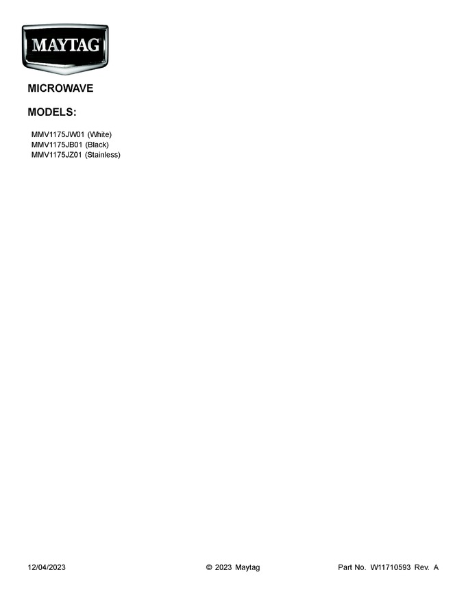 Diagram for MMV1175JW01