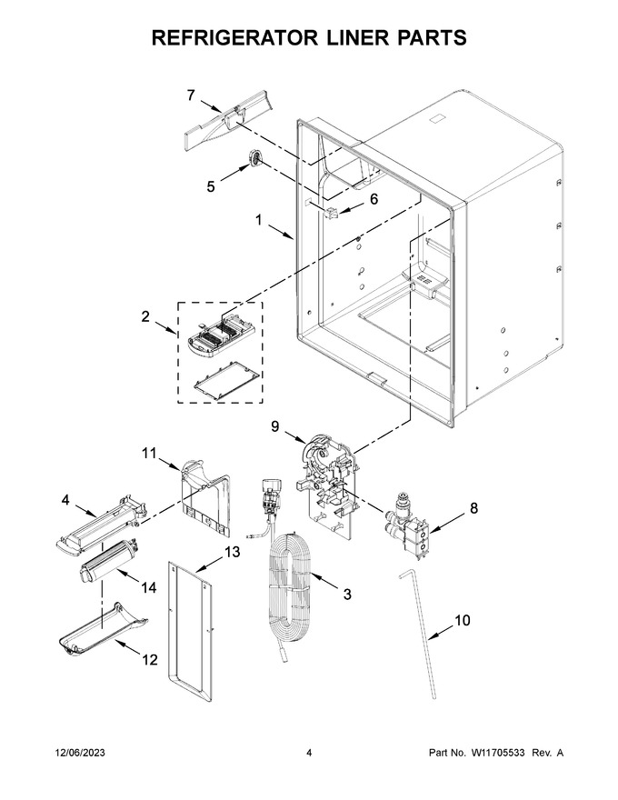 Diagram for WRX735SDHB09