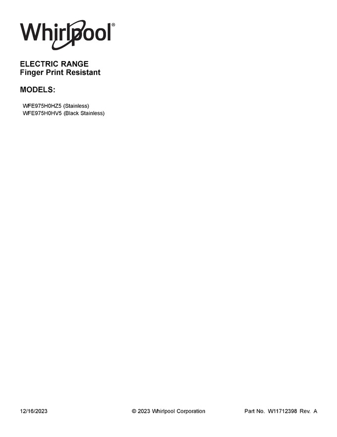 Diagram for WFE975H0HV5