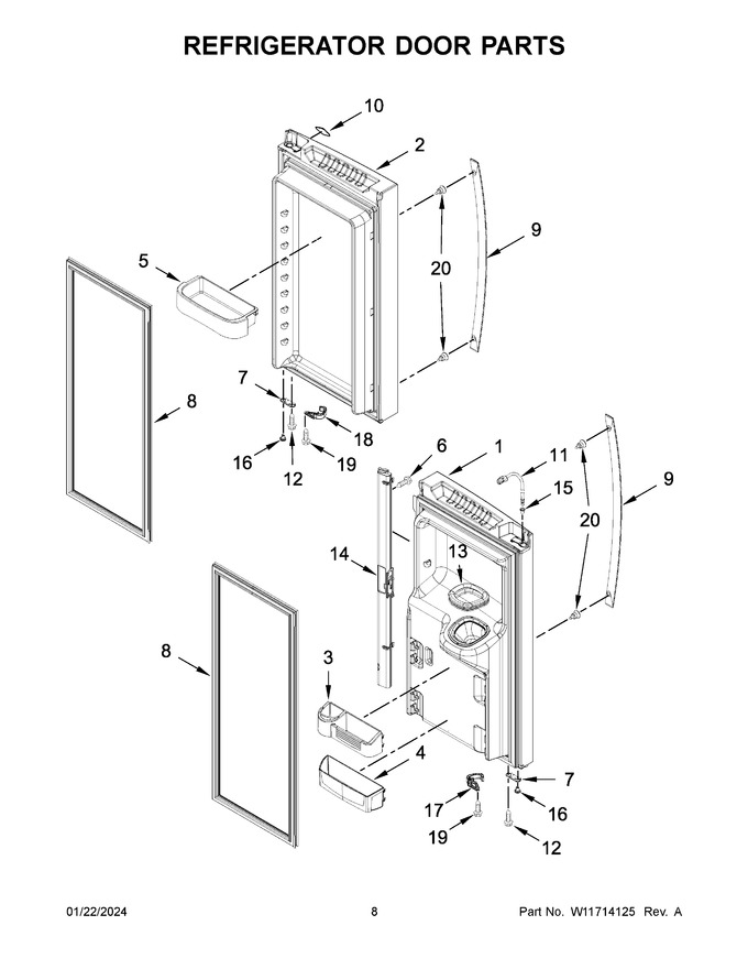 Diagram for WRF555SDHV10