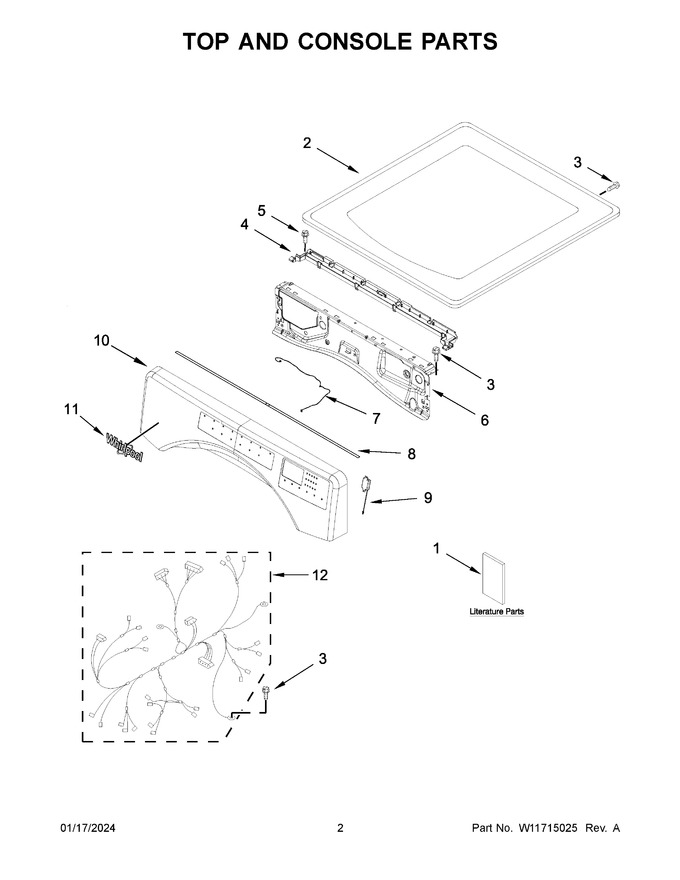 Diagram for WGD8620HW4