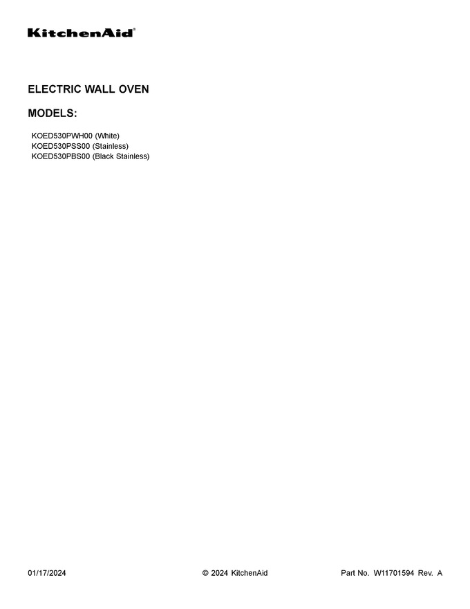 Diagram for KOED530PWH00