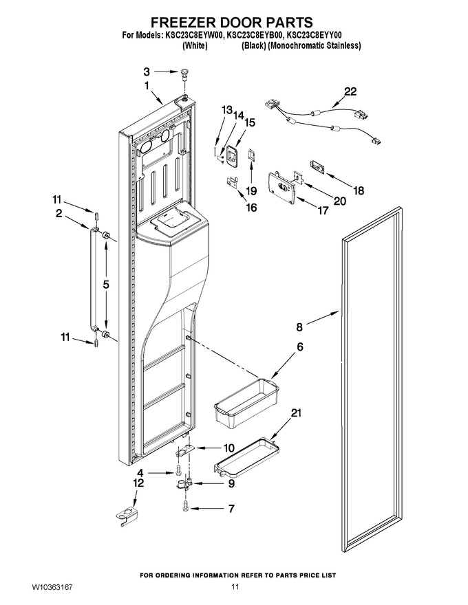 Diagram for KSC23C8EYW00