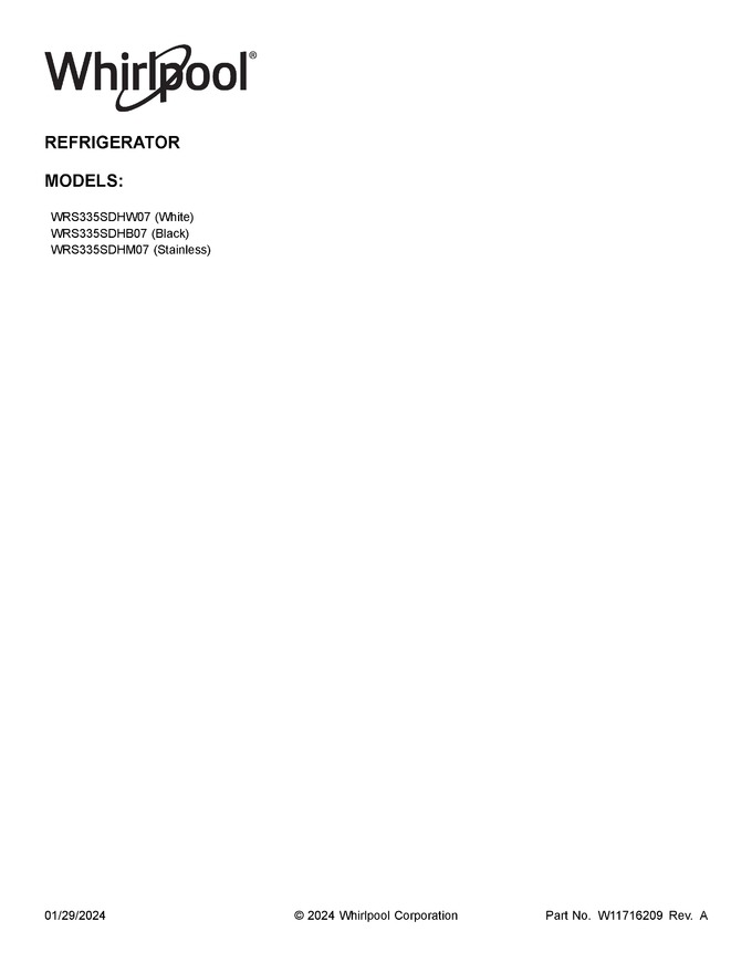 Diagram for WRS335SDHB07