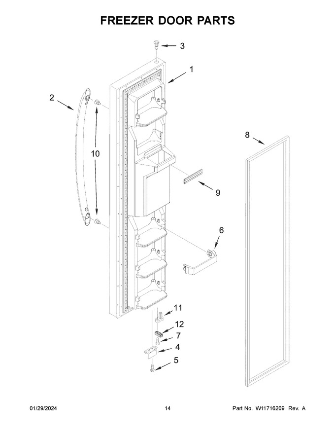 Diagram for WRS335SDHW07