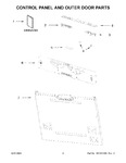 Diagram for 02 - Control Panel And Outer Door Parts