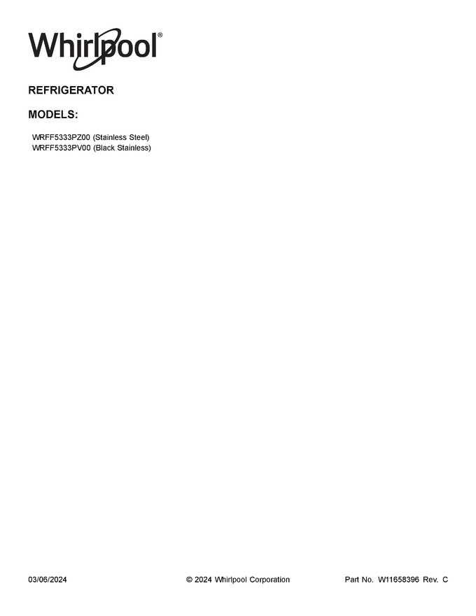 Diagram for WRFF5333PZ00