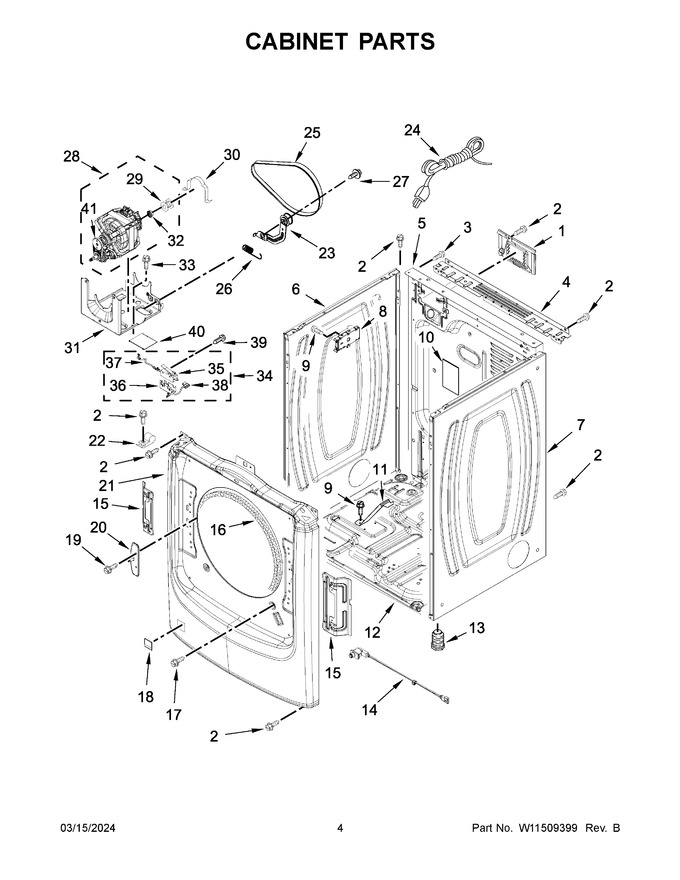Diagram for WGD560LHW2