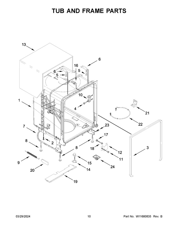 Diagram for WDP540HAMB4