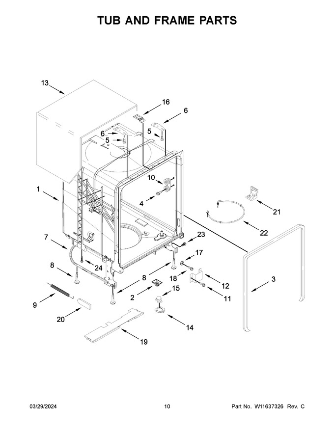 Diagram for WDP540HAMZ0