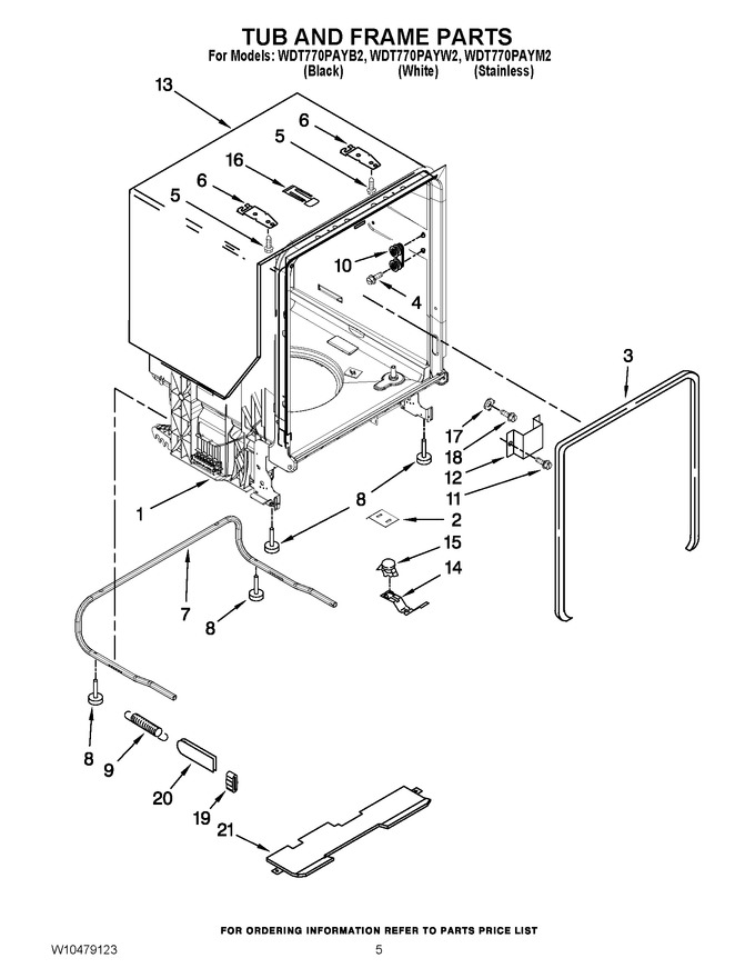Diagram for WDT770PAYW2