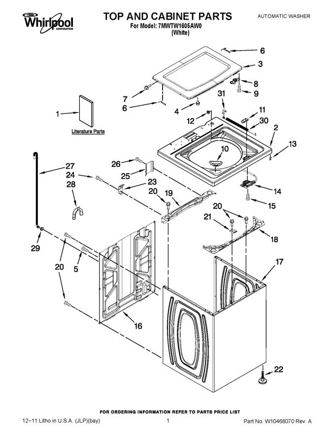 Diagram for 7MWTW1605AW0