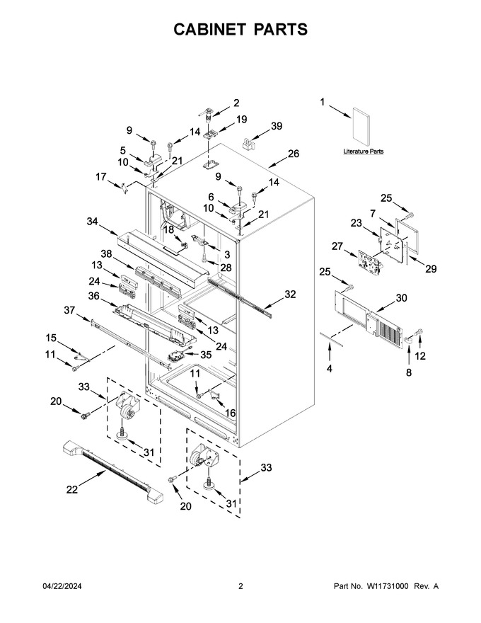Diagram for WRX735SDHB10