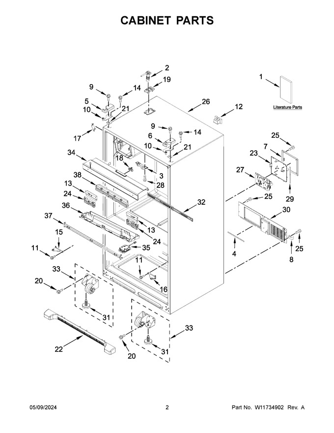 Diagram for WRX735SDHW10