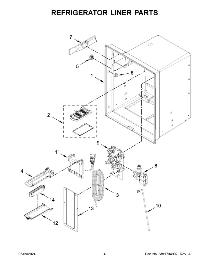 Diagram for WRX735SDHW10