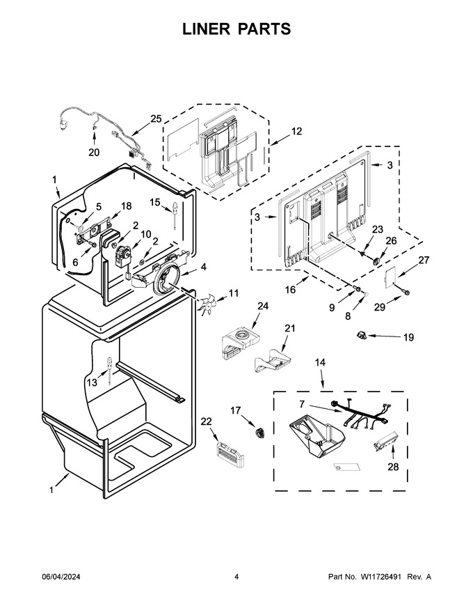 Diagram for WRT148FZDB07