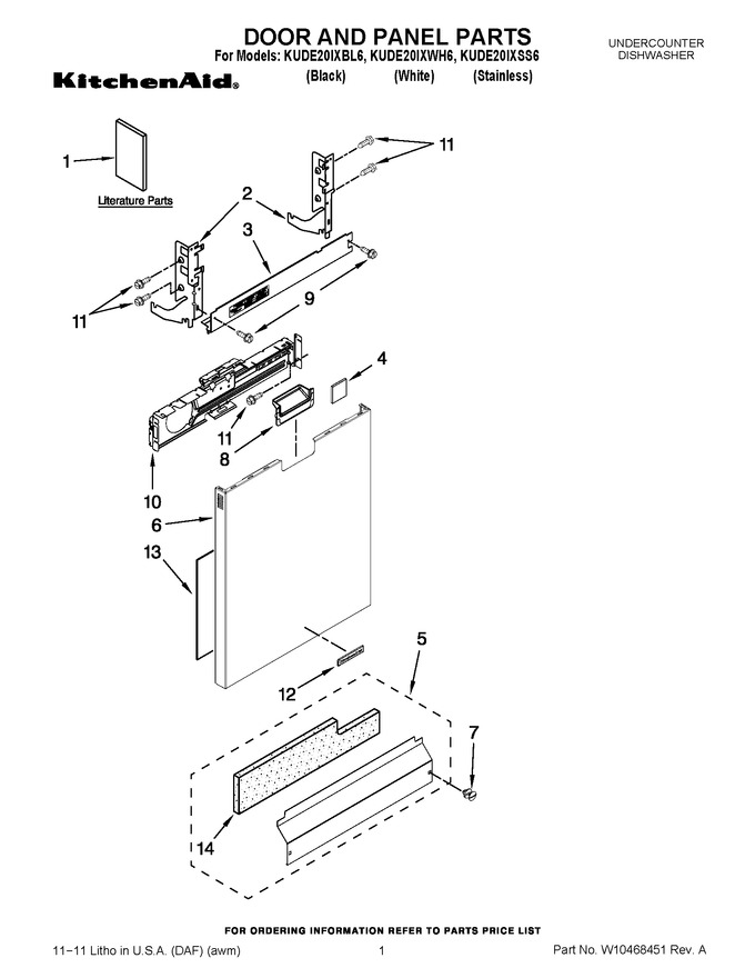 Diagram for KUDE20IXWH6