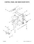 Diagram for 03 - Control Panel And Inner Door Parts