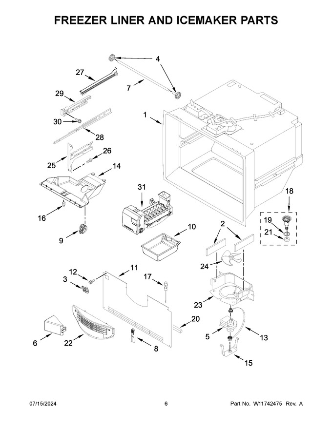 Diagram for WRFF5333PB02