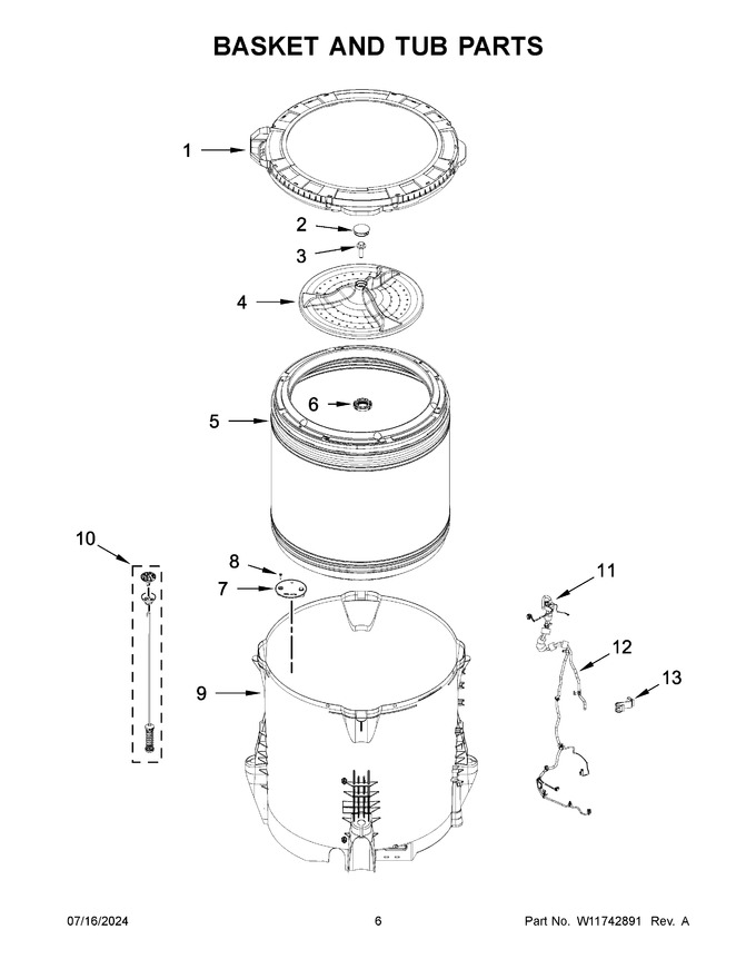 Diagram for WTW5010LW1