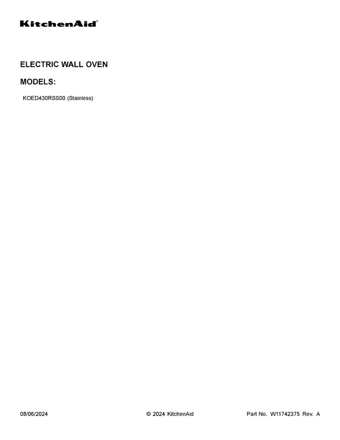 Diagram for KOED430RSS00