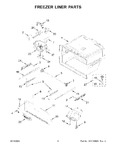 Diagram for 04 - Freezer Liner Parts