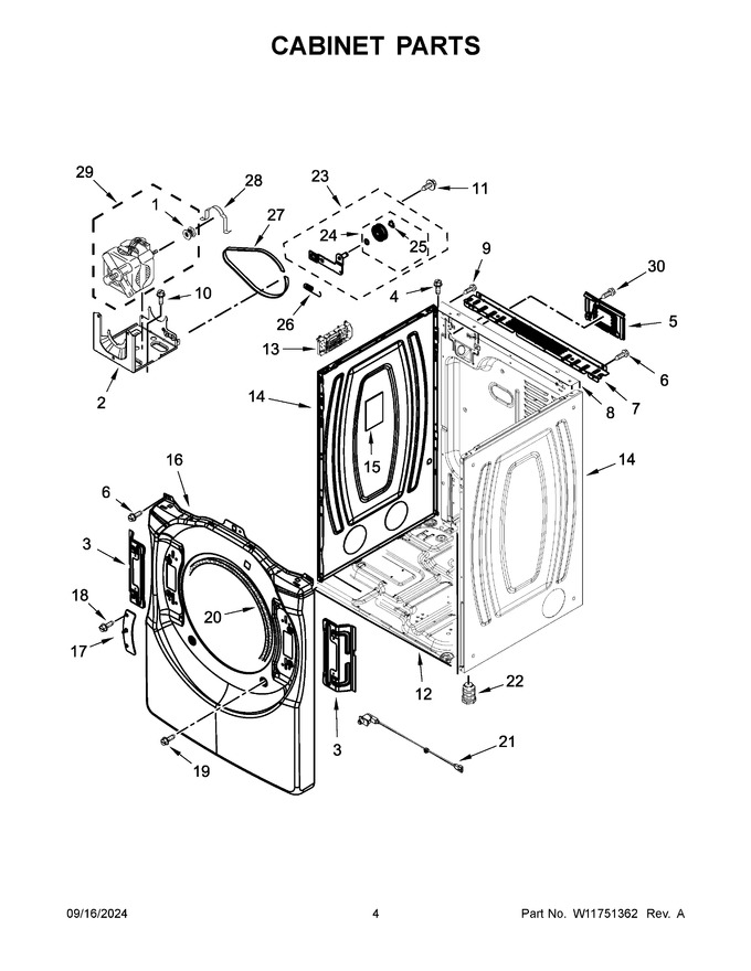 Diagram for WED5220RW0