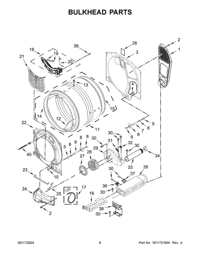 Diagram for YWED5720RW0