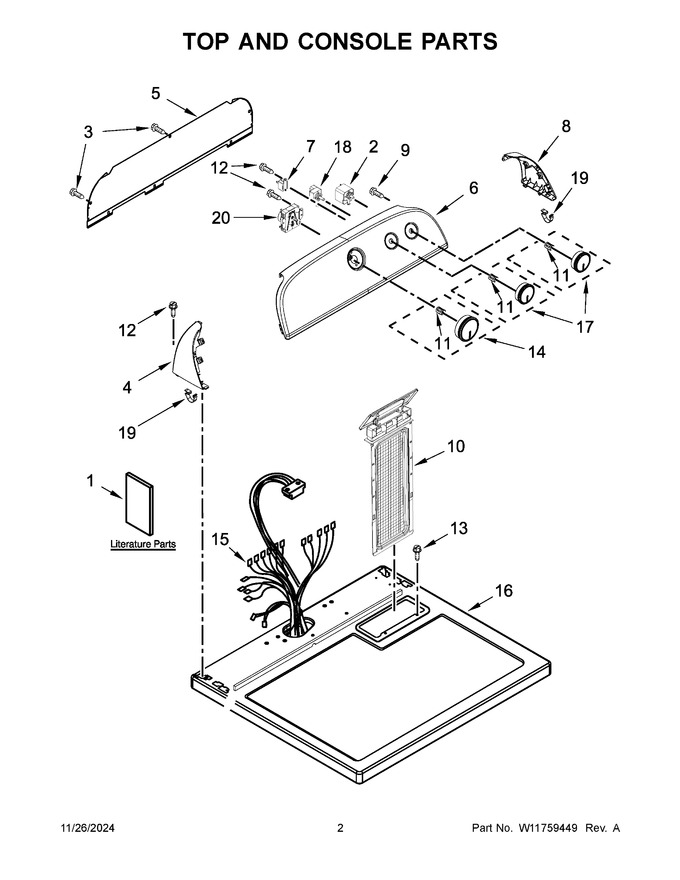 Diagram for CDGW7110RW0