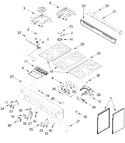 Diagram for Cooktop, Burner And Grate Parts