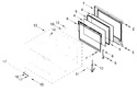 Diagram for Upper Oven Door Parts