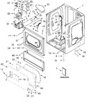 Diagram for Lower Cabinet And Front Panel Parts