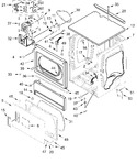 Diagram for Upper Cabinet And Front Panel Parts
