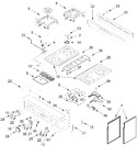 Diagram for Cooktop, Burner And Grate Parts