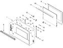 Diagram for Oven Door Parts