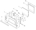 Diagram for Oven Door Parts